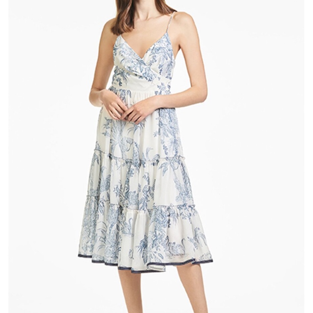 NWT Sachin Babi Dalia Toile Midi Dress size 4